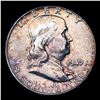 Image 2 : 1949-p Franklin Half Dollar 50c Grades Choice Unc+ FBL