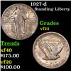 Image 1 : 1927-d Standing Liberty Quarter 25c Grades vf+