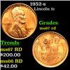 Image 1 : 1952-s Lincoln Cent 1c Grades GEM++ Unc RD