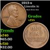 Image 1 : 1913-s Lincoln Cent 1c Grades vf++