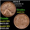Image 1 : 1924-d Lincoln Cent 1c Grades Select Unc BN