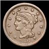 Image 2 : 1857 Large Date Braided Hair Large Cent 1c Grades Choice AU/BU Slider