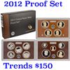 2012 Mint Proof Set In Original Case! 14 Coins Inside!