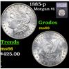 1885-p Morgan Dollar $1 Graded ms66 By SEGS