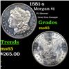Image 1 : 1881-s Morgan Dollar $1 Grades GEM Unc