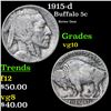 Image 1 : 1915-d Buffalo Nickel 5c Grades vg+