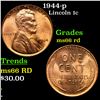 Image 1 : 1944-p Lincoln Cent 1c Grades GEM+ Unc RD