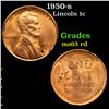 Image 1 : 1950-s Lincoln Cent 1c Grades Select Unc RD