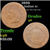 Image 1 : 1859 Indian Cent 1c Grades g+