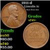 Image 1 : 1911-d Lincoln Cent 1c Grades xf+++