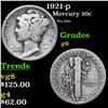 1921-p Mercury Dime 10c Grades g+