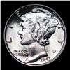 Image 2 : 1943-p Mercury Dime 10c Grades GEM++ FSB