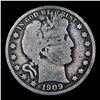 Image 2 : 1909-p Barber Half Dollars 50c Grades f, fine