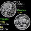 Image 1 : 1919-d Buffalo Nickel 5c Grades vf, very fine
