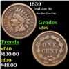 Image 1 : 1859 Indian Cent 1c Grades vf+