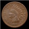 Image 2 : 1874 Indian Cent 1c Grades vg+