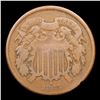 Image 2 : 1865 Two Cent Piece 2c Grades f+