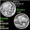 Image 1 : 1921-s Buffalo Nickel 5c Grades vg+