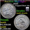 Image 1 : ***Auction Highlight*** 1835 Capped Bust Dime 10c Graded ms63 details By SEGS (fc)
