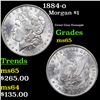 Image 1 : 1884-o Morgan Dollar $1 Grades GEM Unc