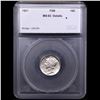 Image 4 : ***Auction Highlight*** 1921-p Mercury Dime 10c Graded ms63 FSB Details By SEGS (fc)