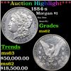 Image 1 : ***Auction Highlight*** 1884-s Morgan Dollar $1 Graded Select Unc BY USCG (fc)