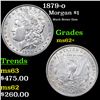Image 1 : 1879-o Morgan Dollar $1 Grades Select Unc