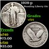 Image 1 : 1928-p Standing Liberty Quarter 25c Grades vf+