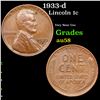 Image 1 : 1933-d Lincoln Cent 1c Grades Choice AU/BU Slider