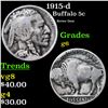 Image 1 : 1915-d Buffalo Nickel 5c Grades g+