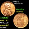 Image 1 : 1953-d Lincoln Cent 1c Grades GEM++ Unc RD