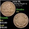 Image 1 : 1858 SL Flying Eagle Cent 1c Grades f, fine