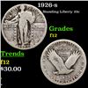 Image 1 : 1926-s Standing Liberty Quarter 25c Grades f, fine