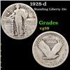 Image 1 : 1928-d Standing Liberty Quarter 25c Grades vg+