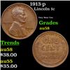 Image 1 : 1913-p Lincoln Cent 1c Grades Choice AU/BU Slider