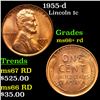 1955-d Lincoln Cent 1c Grades GEM++ RD