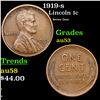 1919-s Lincoln Cent 1c Grades Select AU