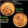 Image 1 : 1952-s Lincoln Cent 1c Grades GEM++ Unc RD