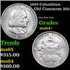 Image 1 : 1893 Columbian Old Commem Half Dollar 50c Grades Choice+ Unc