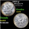 Image 1 : 1903-p Morgan Dollar $1 Grades Choice Unc