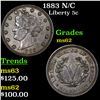 Image 1 : 1883 N/C Liberty Nickel 5c Grades Select Unc