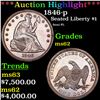 Image 1 : ***Auction Highlight*** 1846-p Seated Liberty Dollar $1 Graded Select Unc BY USCG (fc)