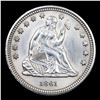 Image 2 : ***Auction Highlight*** 1861-p Seated Liberty Quarter 25c Graded ms64 By SEGS (fc)