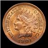 Image 2 : 1901 Indian Cent 1c Grades GEM+ Unc RB