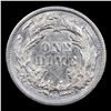 Image 3 : ***Auction Highlight*** 1877-p Seated Liberty Dime 10c Graded Choice Unc BY USCG (fc)