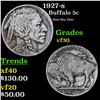 Image 1 : 1927-s Buffalo Nickel 5c Grades vf++