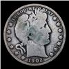 Image 2 : 1902-p Barber Half Dollars 50c Grades f, fine
