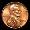 Image 2 : 1958-p Lincoln Cent 1c Grades Gem+ Unc RD