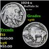 Image 1 : 1924-s Buffalo Nickel 5c Grades vg+