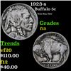 Image 1 : 1923-s Buffalo Nickel 5c Grades f+